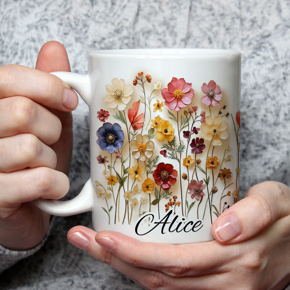 Flower Girl - Personalized Custom Coffee Mug