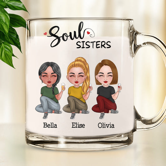 Soul Sisters - Personalized Custom Glass Mug