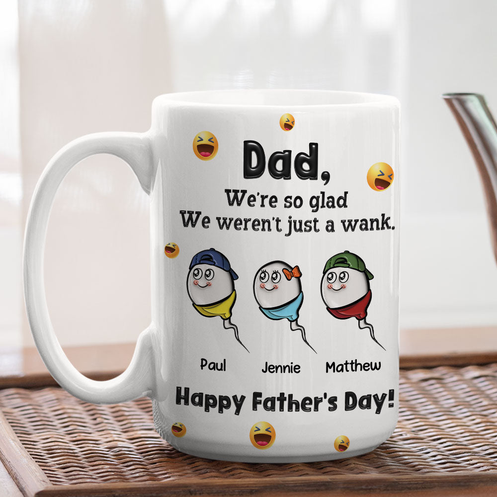 We Are So Glad - Personalized Custom 3D Effect Coffee Mug