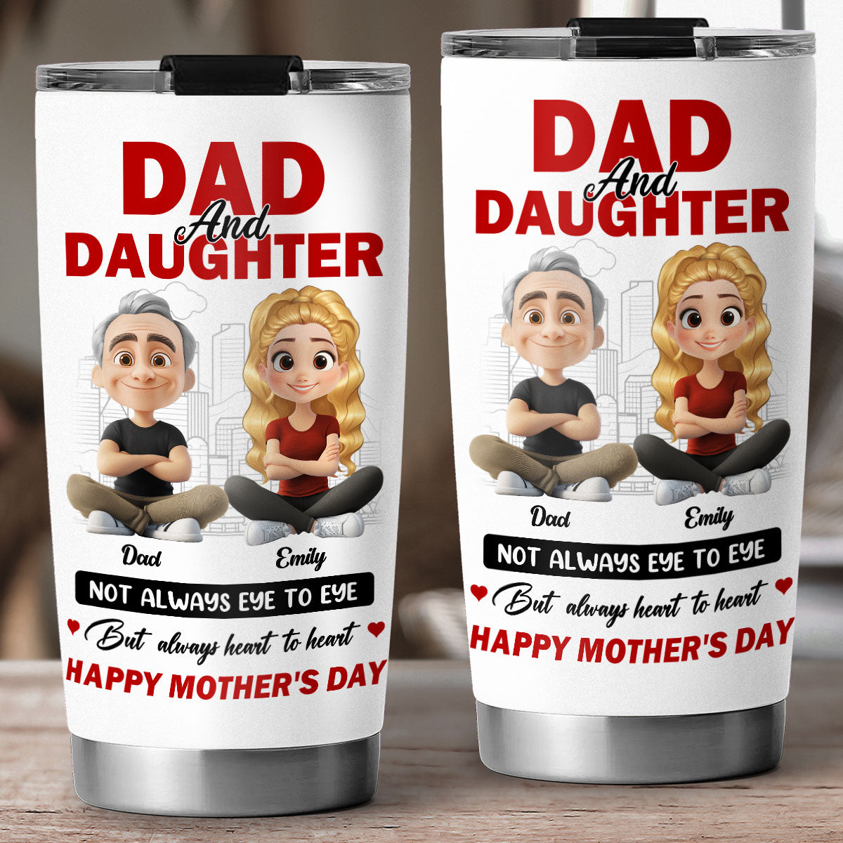 Different Minds One Loving Bond - Personalized Custom Tumbler