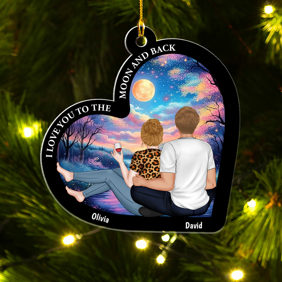 Together We Build A Life We Love - Personalized Custom Acrylic Ornament