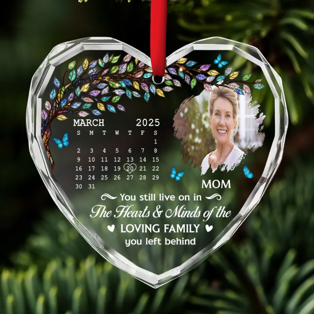 You Still Live On - Personalized Custom Glass Ornament