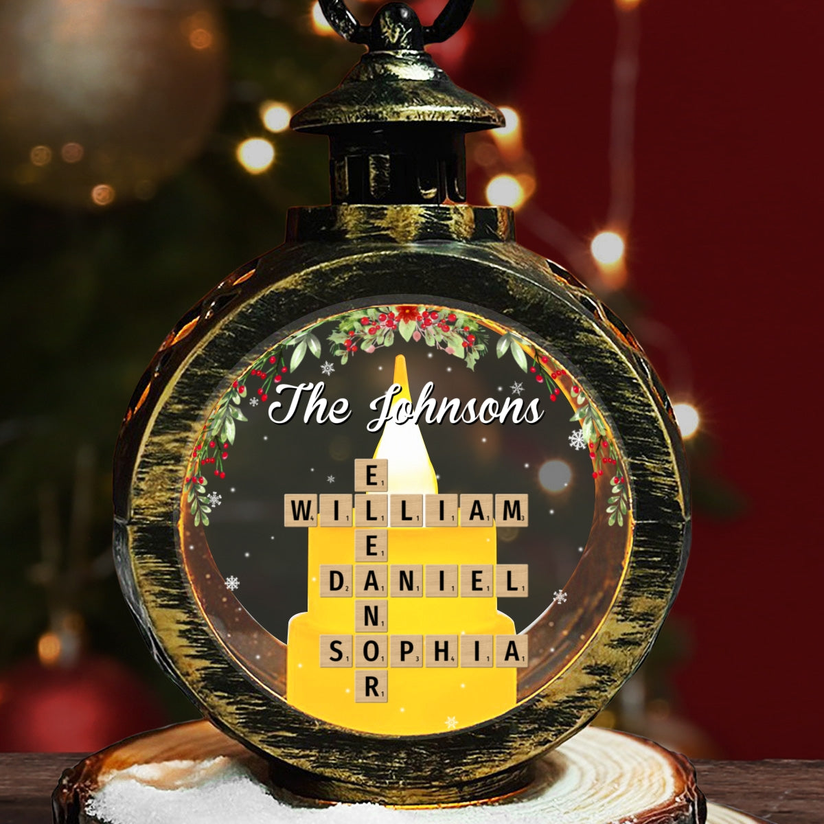Home Is Where - Personalized Custom Christmas Lantern