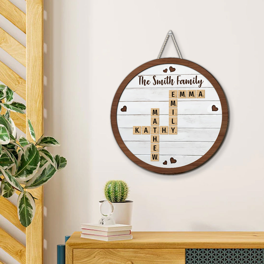Family Together  - Personalized Custom Wood Sign
