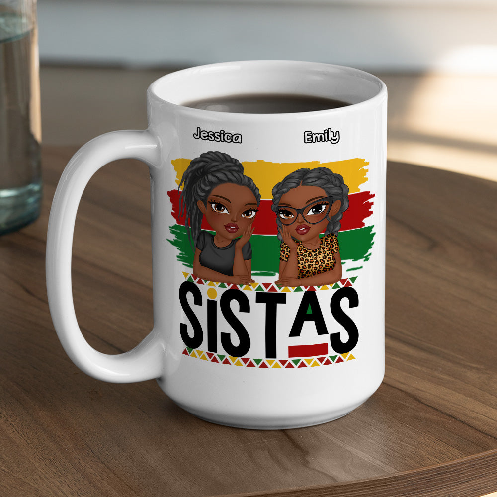 Sistas Forever - Personalized Custom Coffee Mug