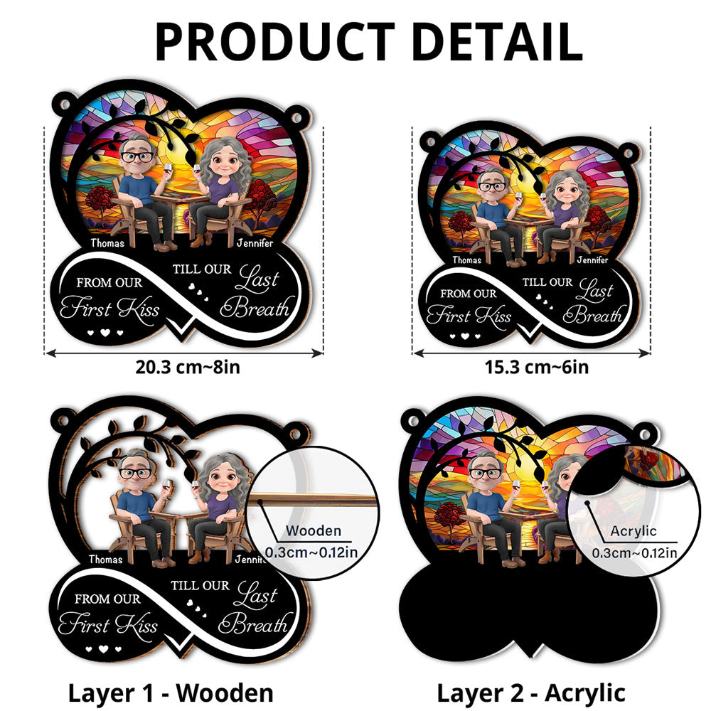 From Our First Kiss - Personalized Custom Suncatcher