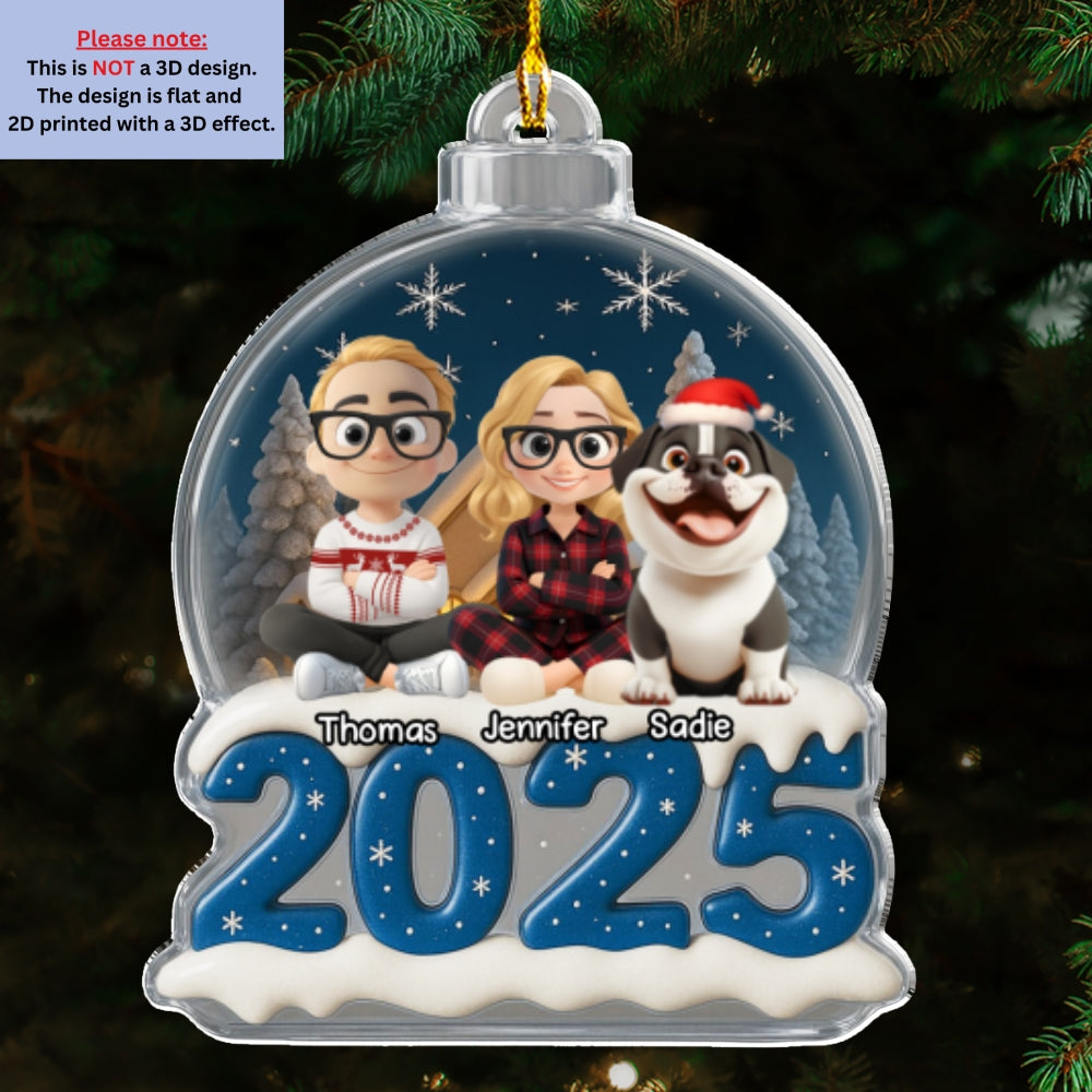 We And Our Dog This Year - Personalized Custom Acrylic Ornament