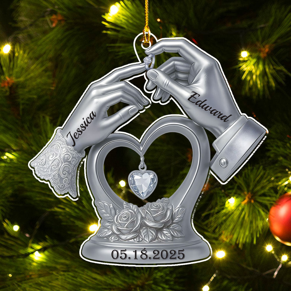 Engraved In Love - Personalized Custom Acrylic Ornament