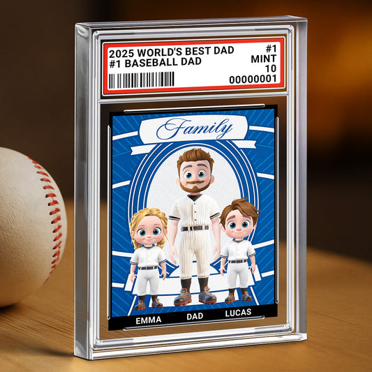 Baseball Dad - Personalized Custom Acrylic Plaque