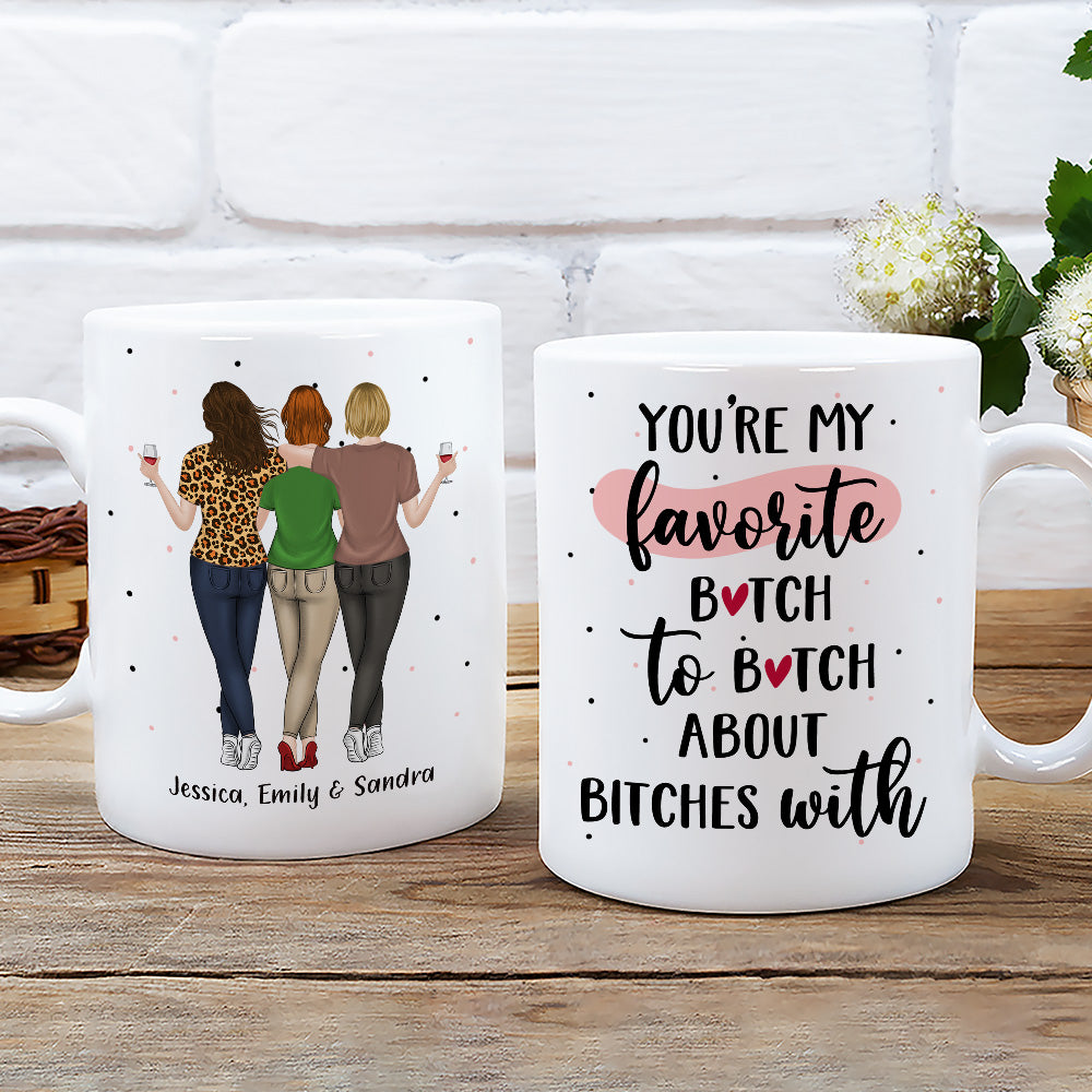 Best Besties -  Personalized Custom Coffee Mug