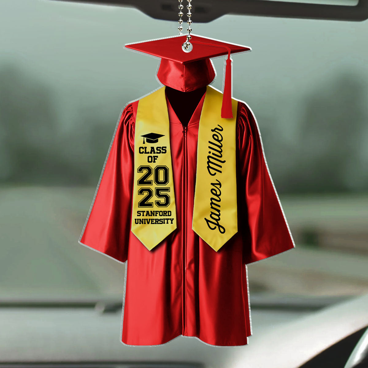Happy Graduation - Personalized Custom Car Ornament