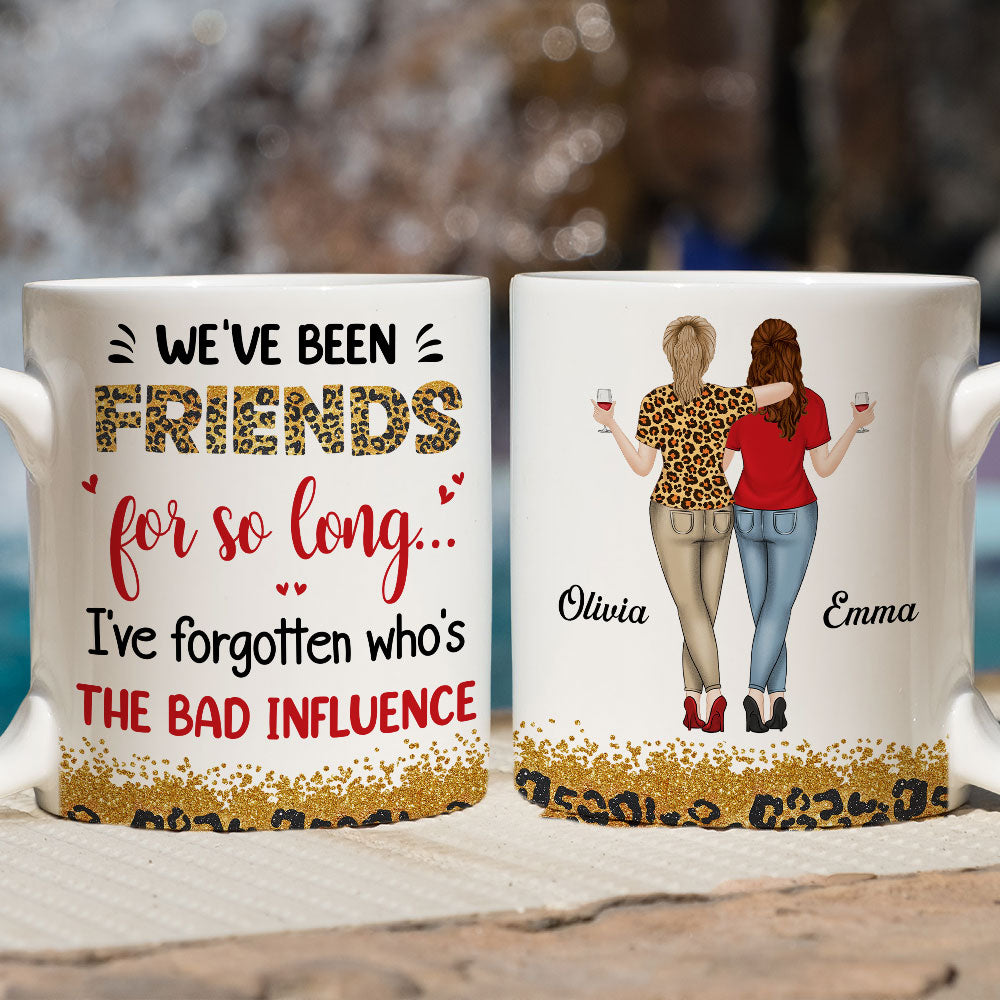 Who Is The Bad Influence Now - Personalized Custom Coffee Mug