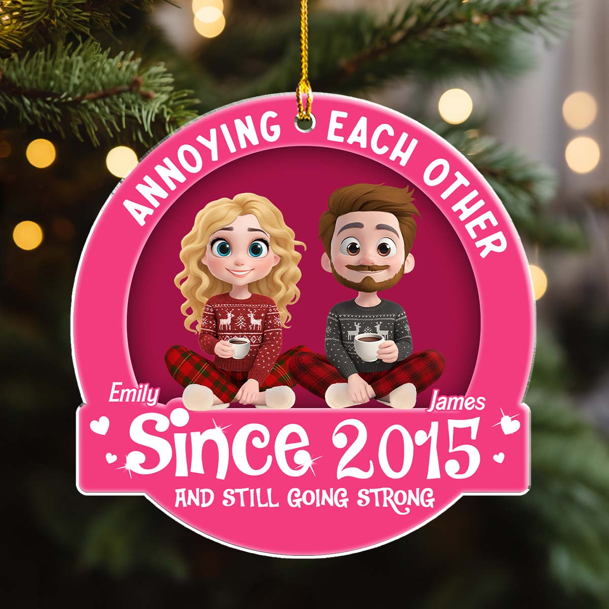 Love You Forever - Personalized Custom Acrylic Ornament