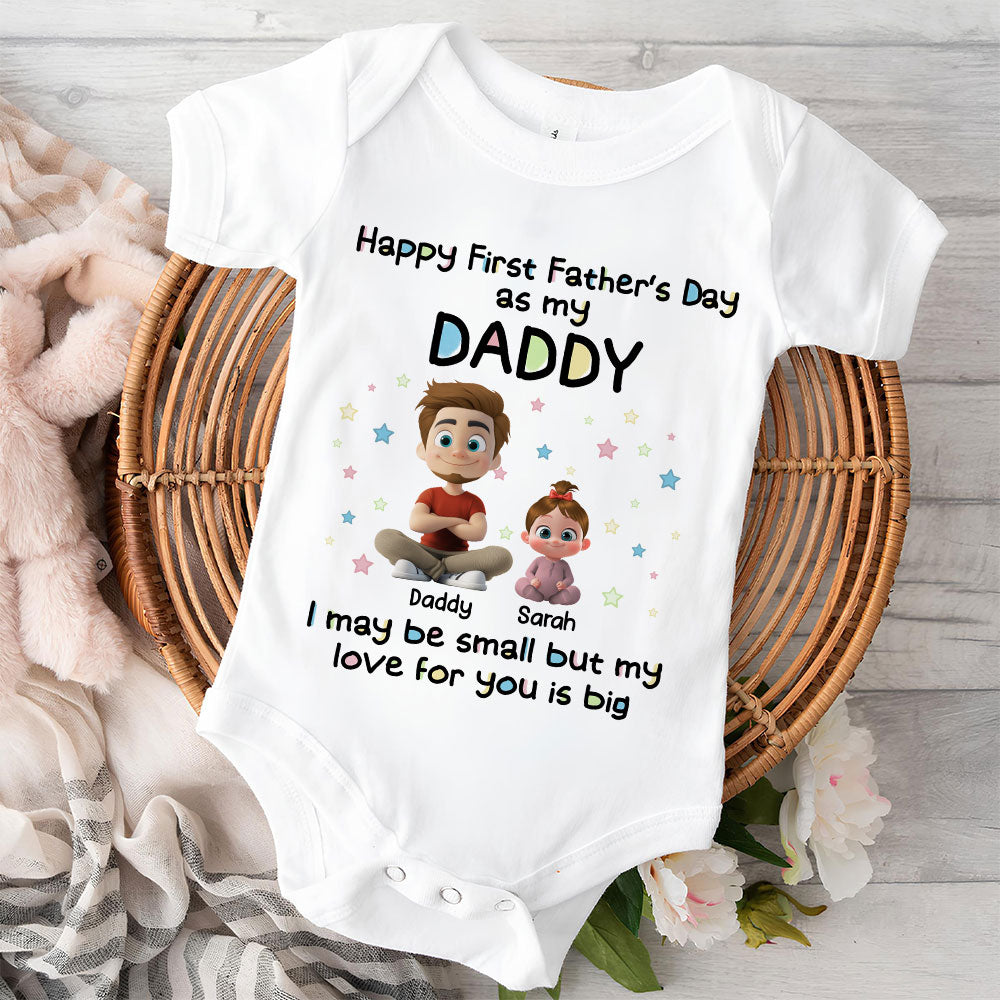 Our First Father Day - Personalized Custom Baby Onesie