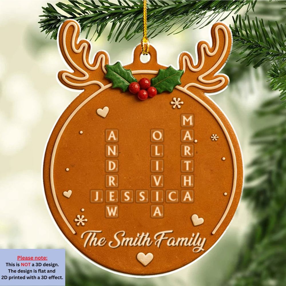 Ginger Bread - Personalized Custom Acrylic Ornament