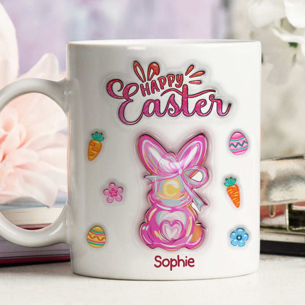 Happy Easter Surprise - Personalized Custom 3D Inflated Effect Mug