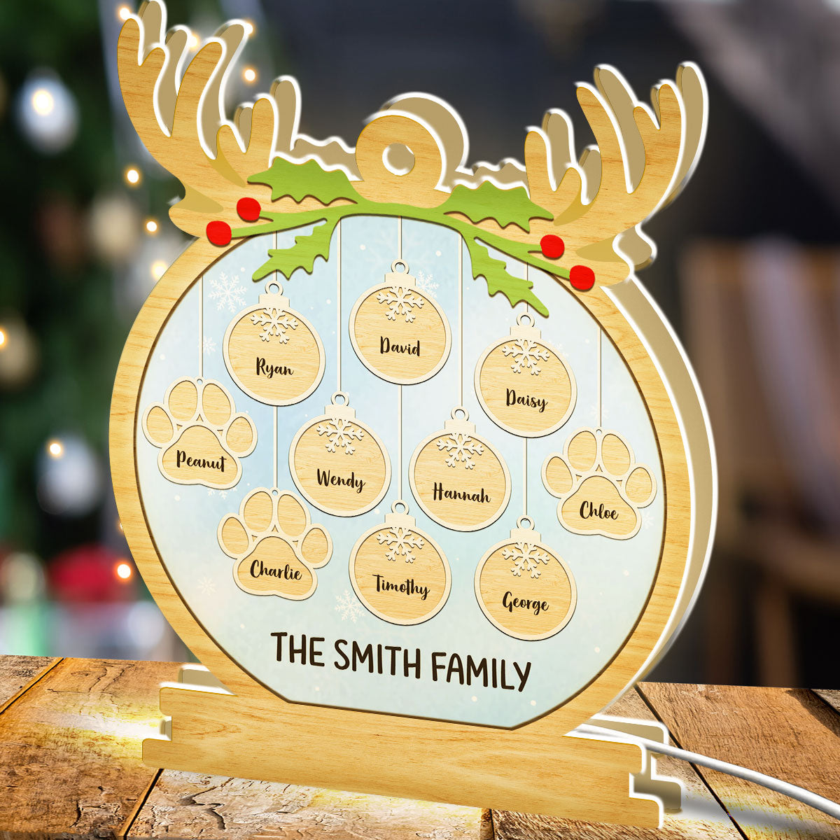 Paw Charm - Personalized Custom Light Box