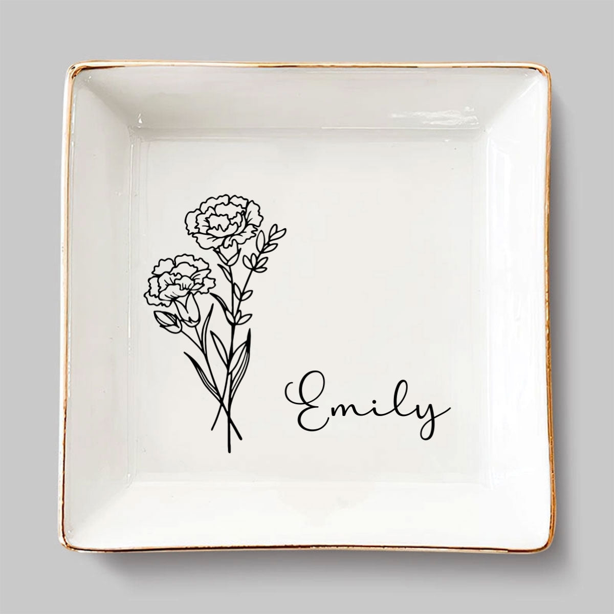A Flower Blossoms For Its Own Joy - Personalized Custom Jewelry Dish