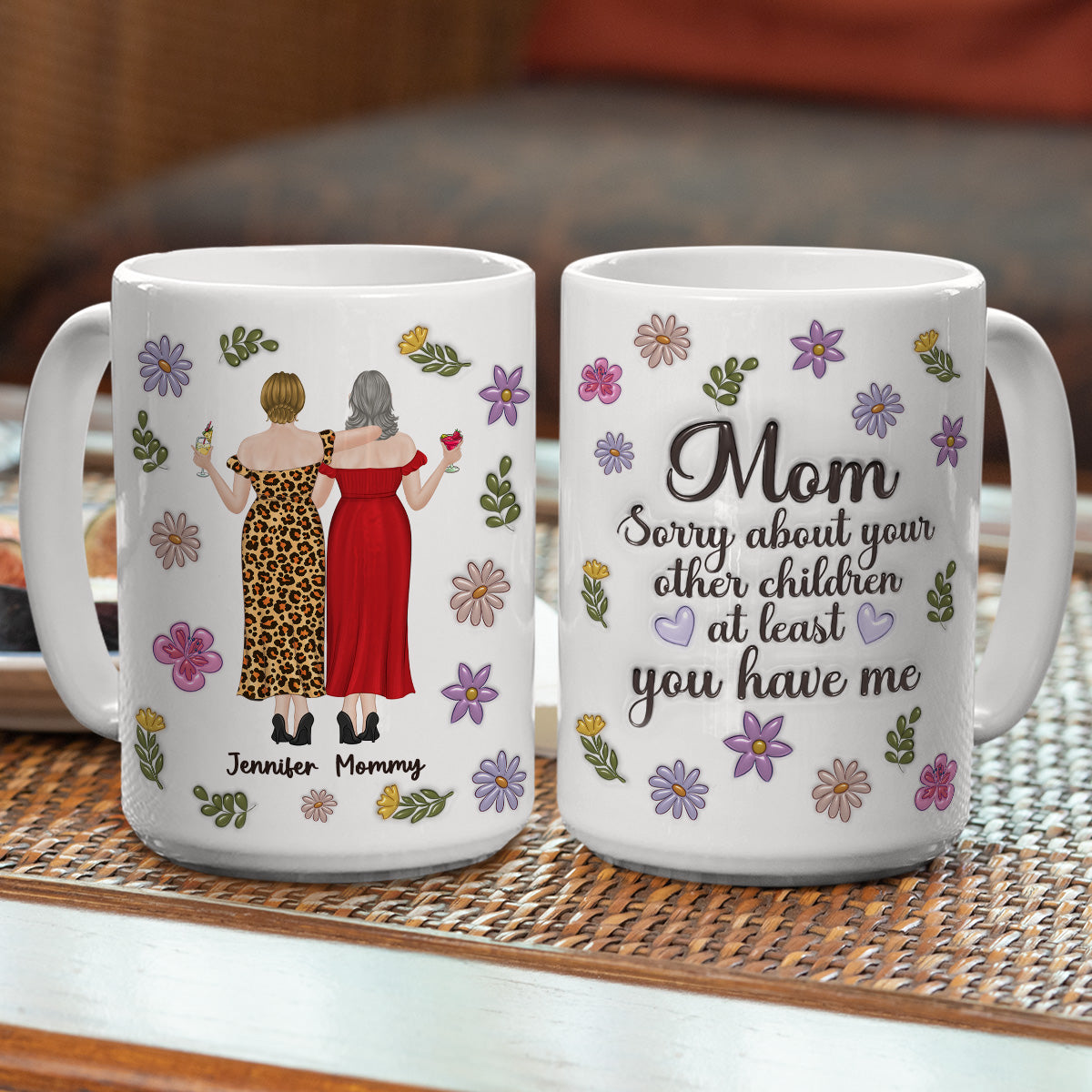 Sorry Mom Mum - Personalized Custom 3D Inflated Effect Mug