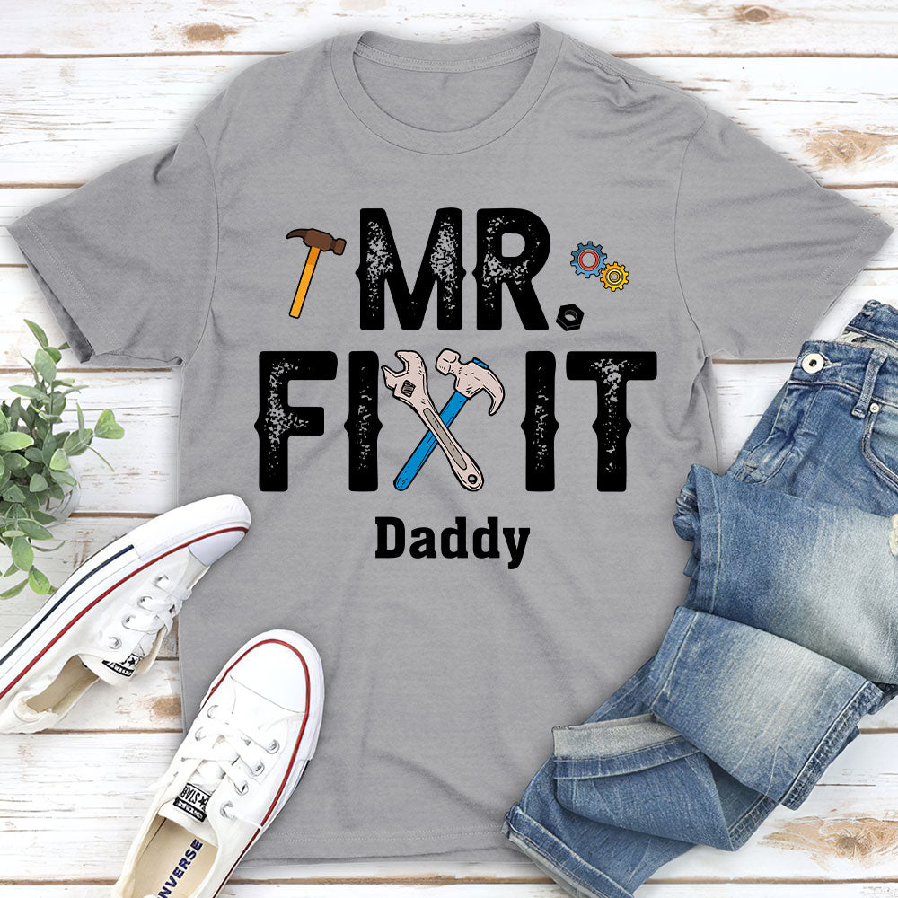 Mr Fix It And Little Broke It - Personalized Custom T-shirt And Onesie