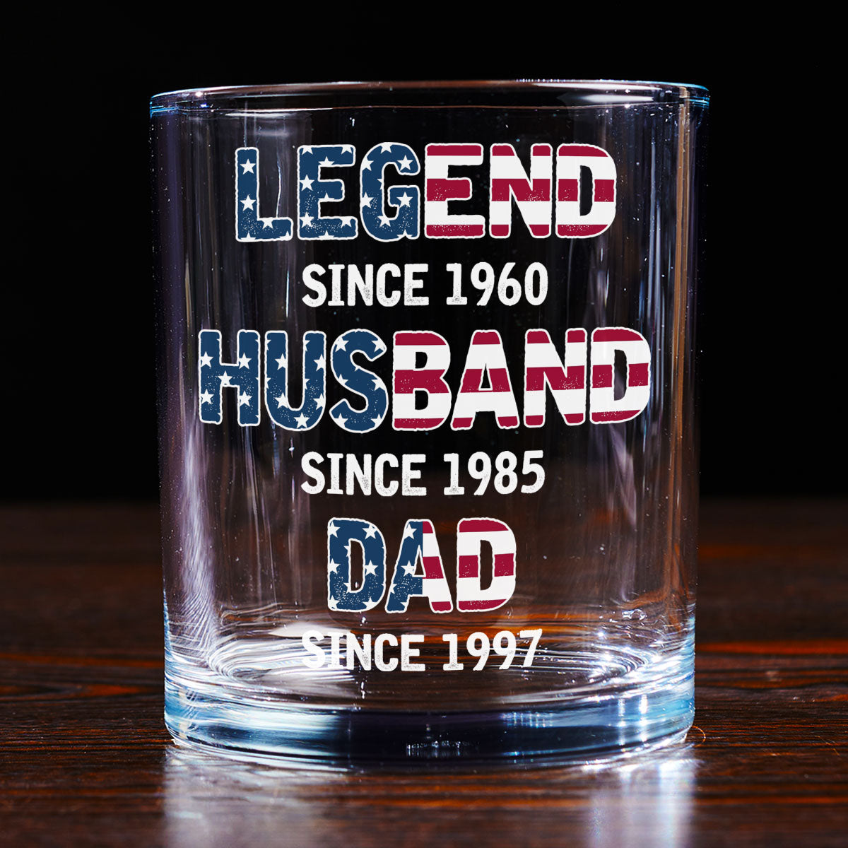 From Legend To Daddy - Personalized Custom Whiskey Glass