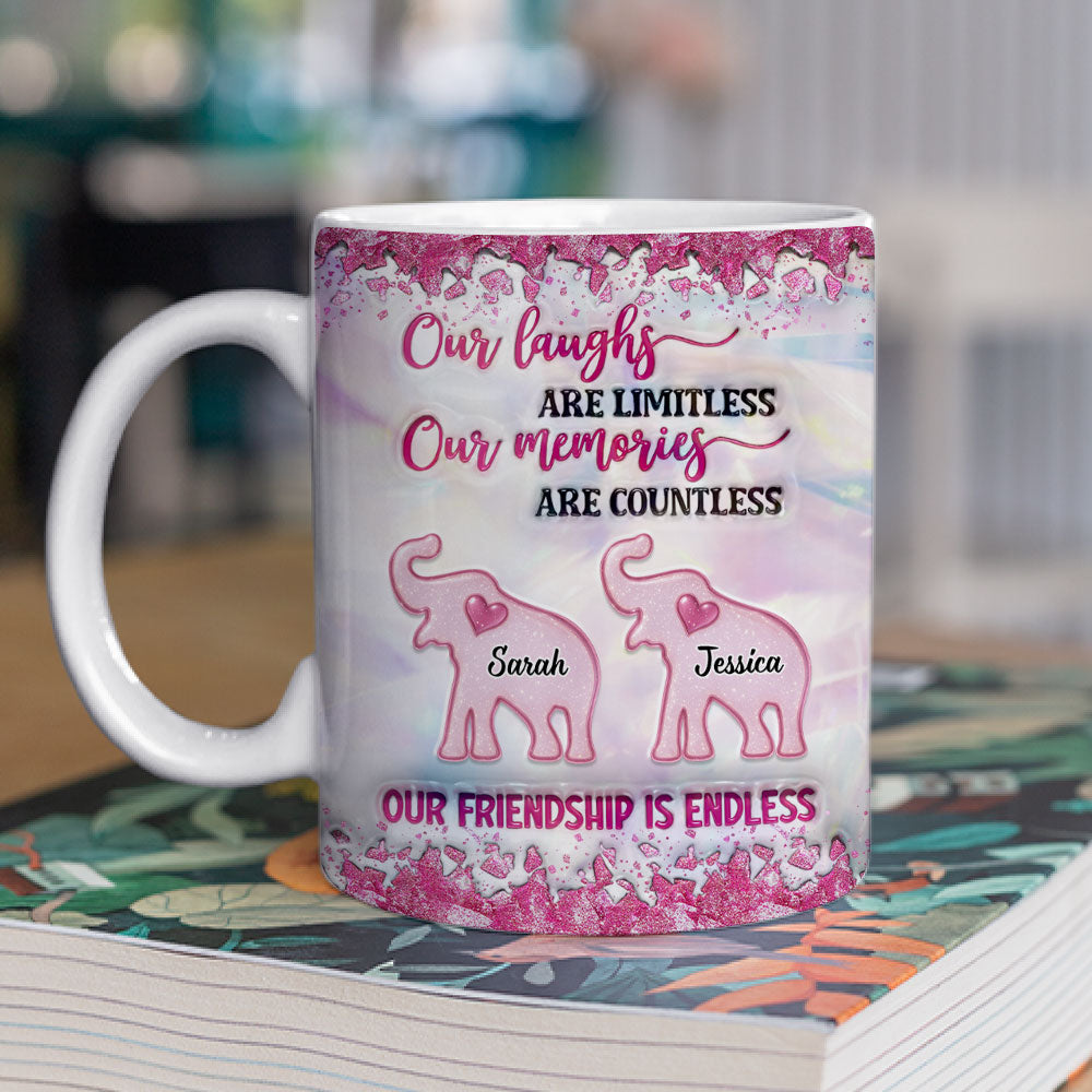 Together As Us - Personalized Custom 3D Inflated Effect Coffee Mug