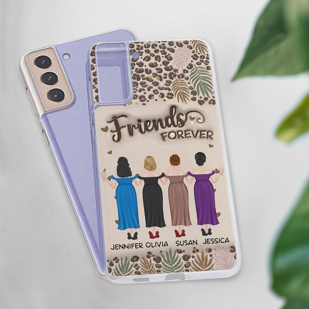 Bestie Forever - Personalized Custom 3D Inflated Effect Phone Case