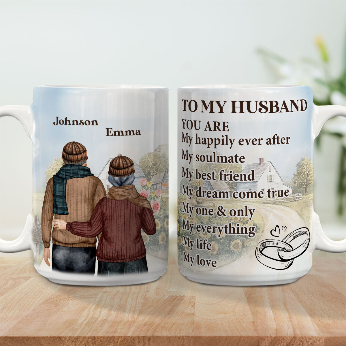 My Life And My Love - Personalized Custom Coffee Mug