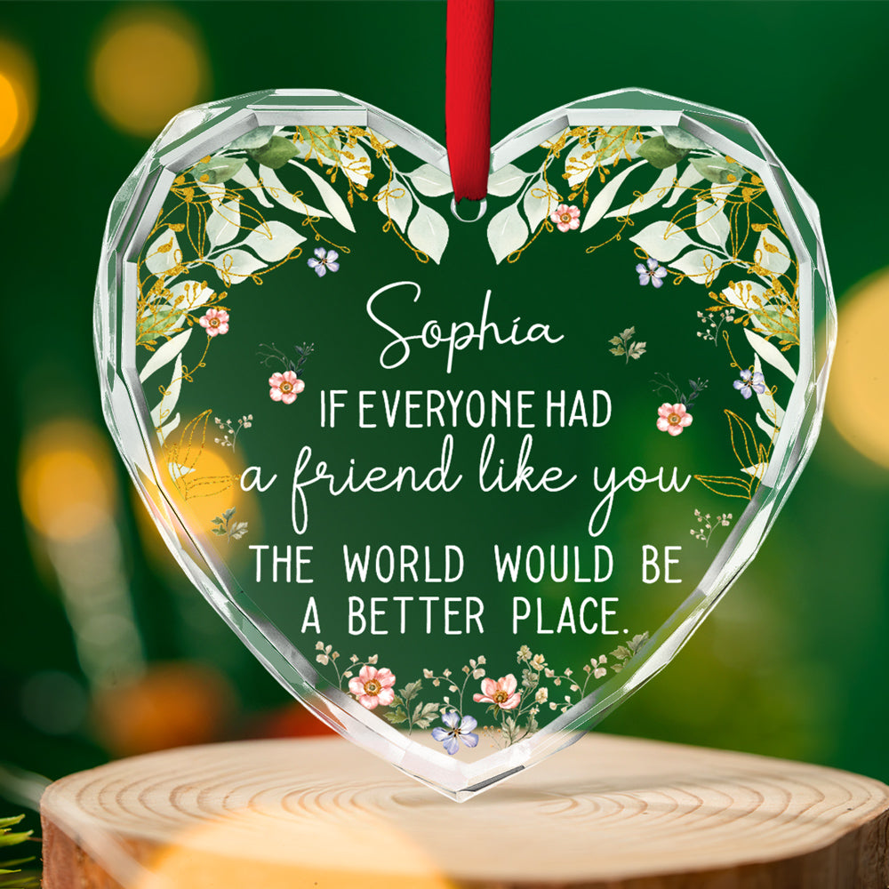 Had A Friend Like You - Personalized Custom Glass Ornament