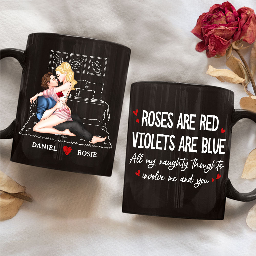 All My Naughty Thoughts - Personalized Custom Coffee Mug