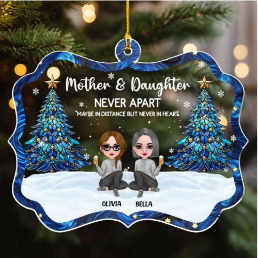 Christmas With Relative - Personalized Custom Acrylic Ornament