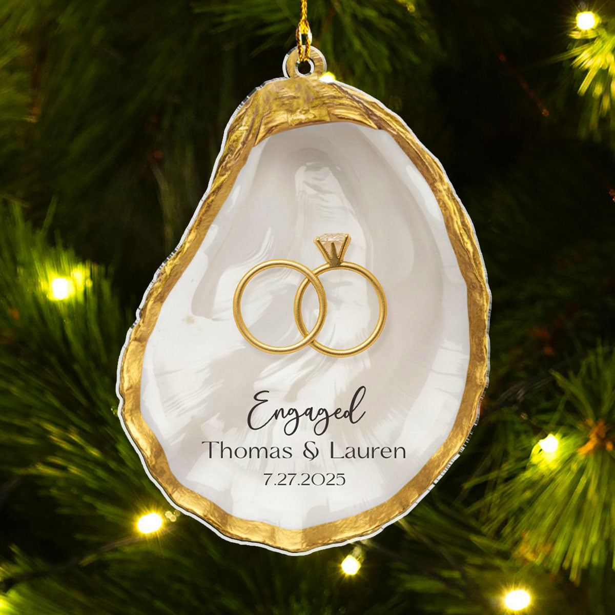 Cheers to Forever - Personalized Custom Acrylic Ornament  