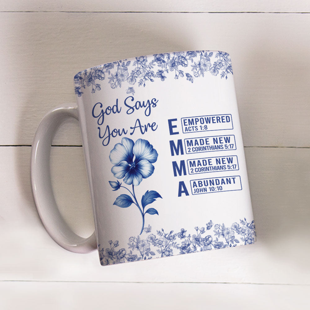 As God Says - Personalized Custom Coffee Mug