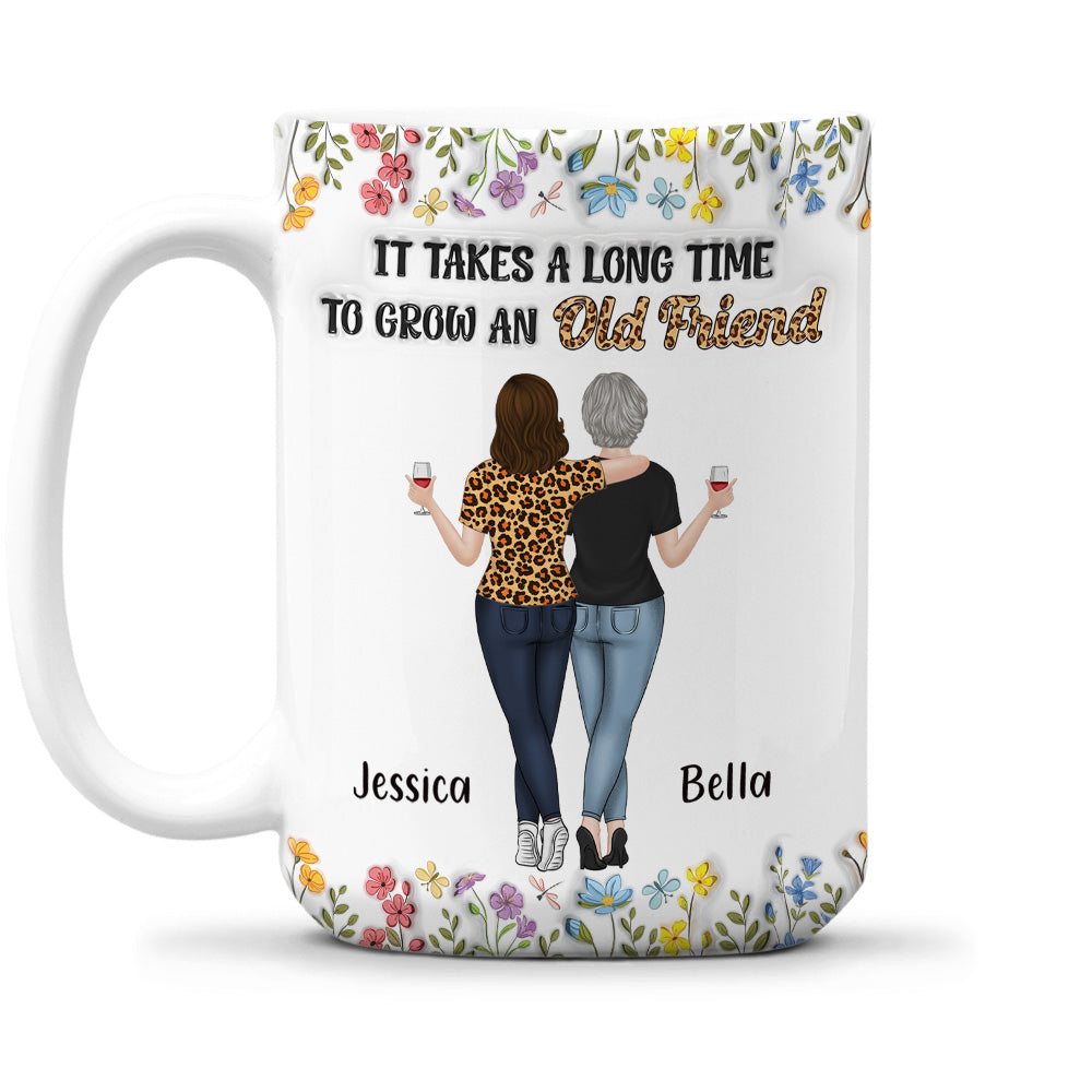It Takes Us A Long Time - Personalized Custom 3D Inflated Effect Coffee Mug