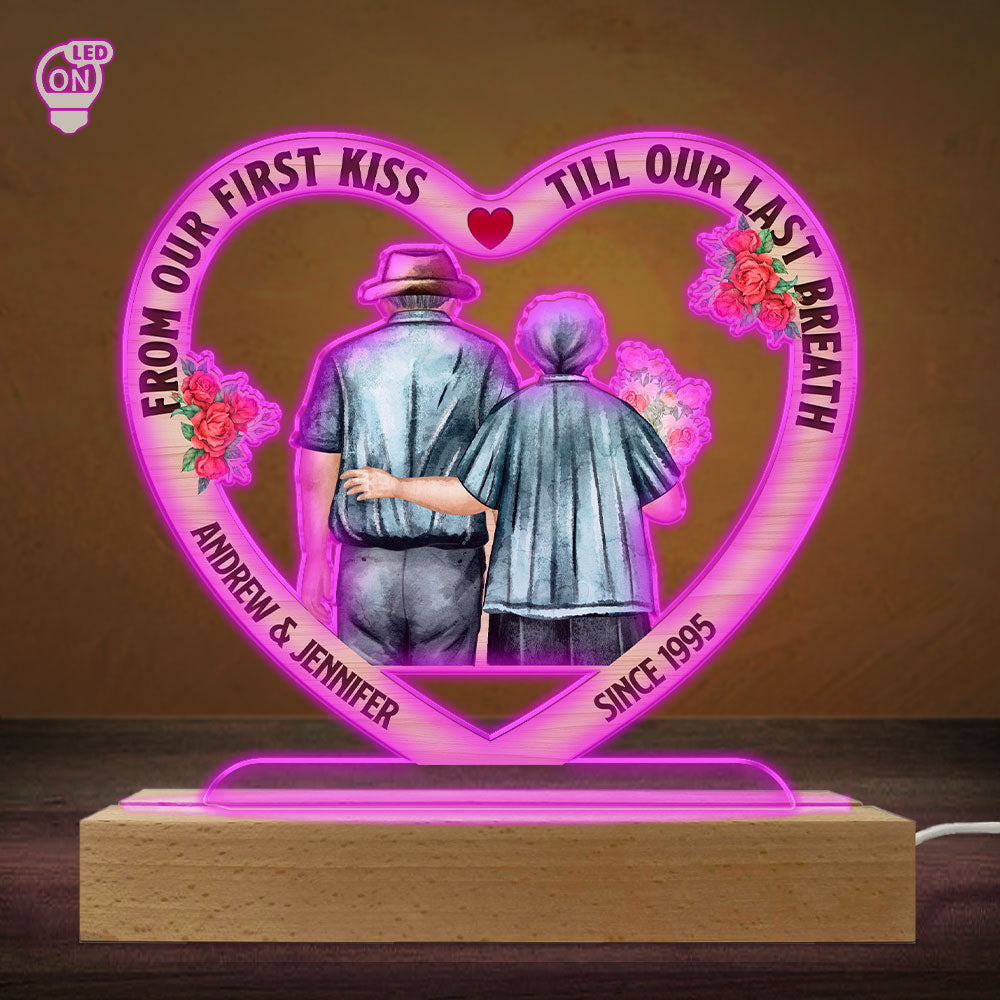First Kiss - Personalized Custom LED Light