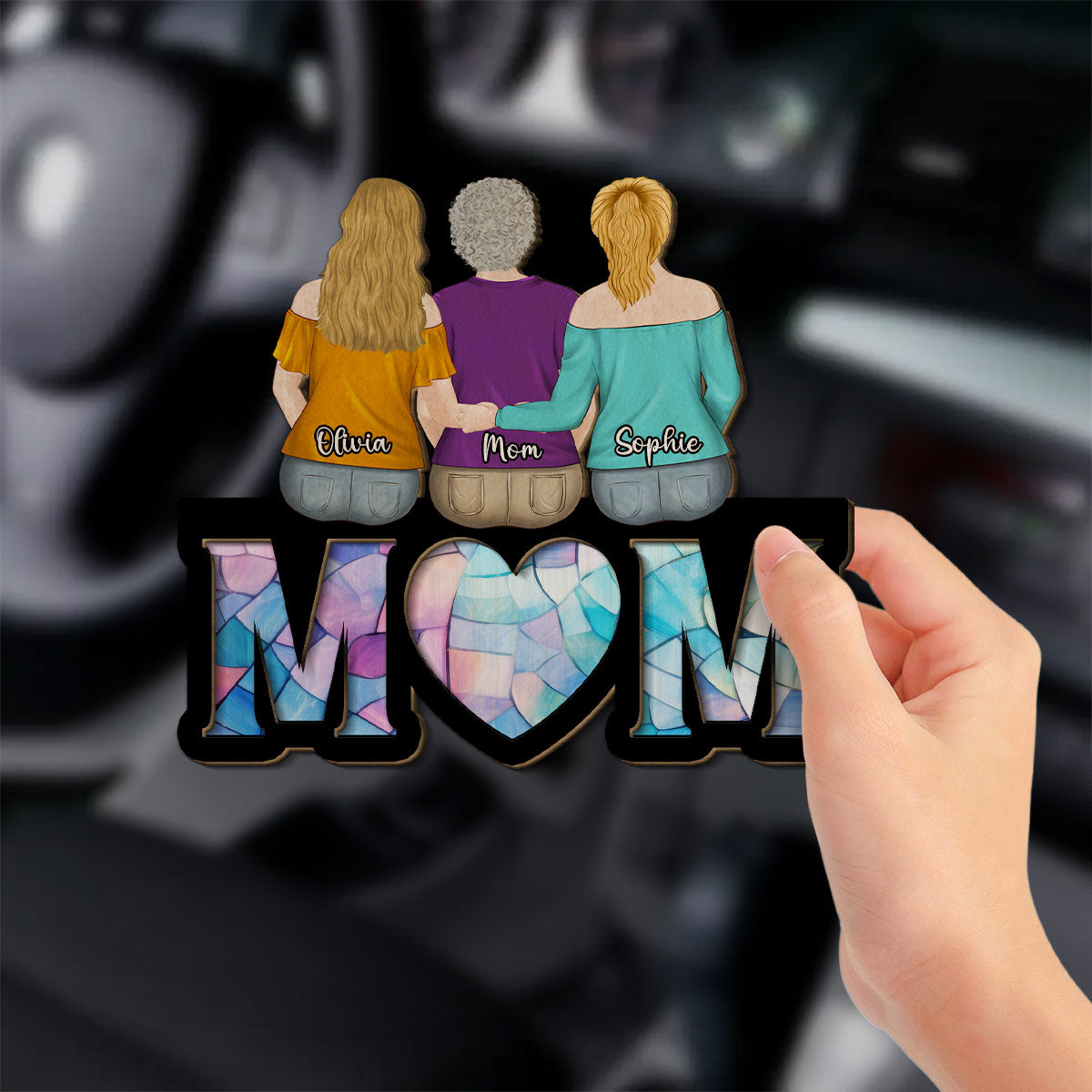 My Mom - Personalized Custom Car Visor Clip