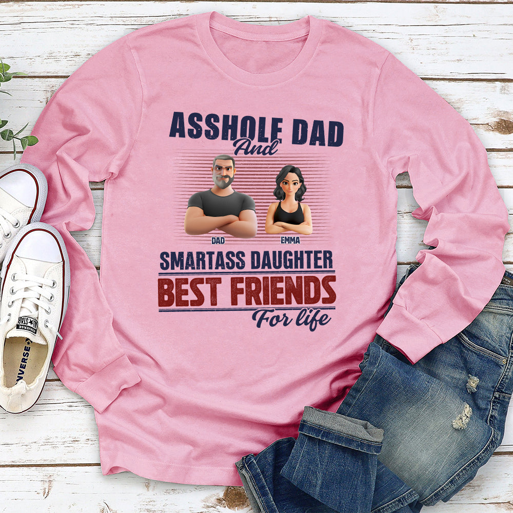 Best Dad And Smart Daughter - Personalized Custom Shirt