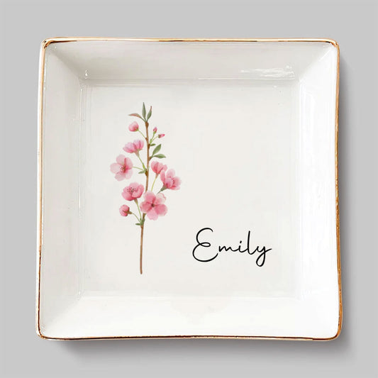 AMZ Friends Are Flowers That Never Fade  - Personalized Custom Jewelry Dish