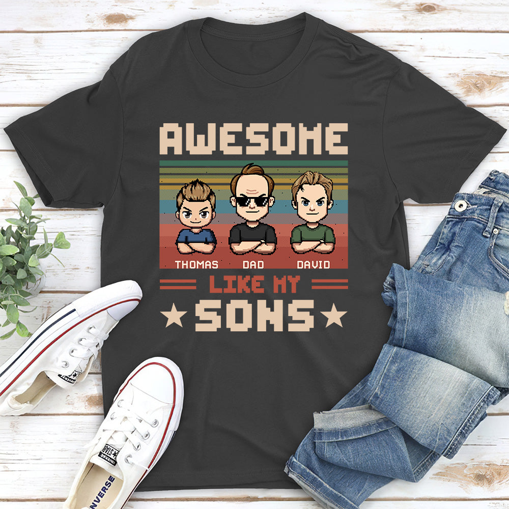 Awesome Dad And Awesome Daughter  - Personalized Custom Shirt