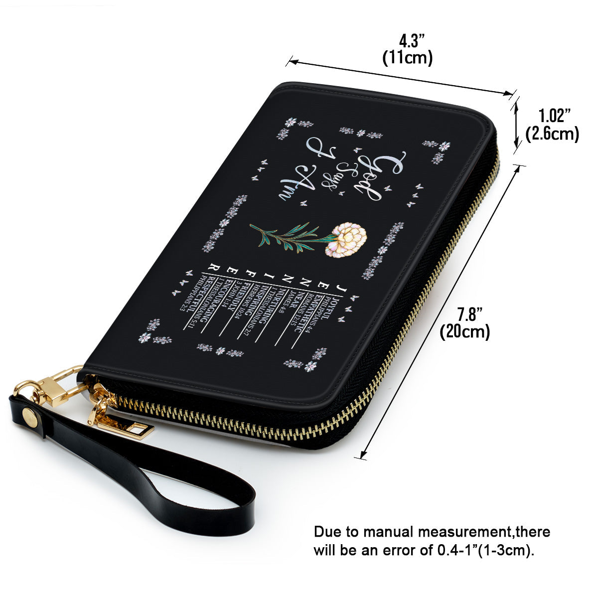 God Says I Am - Personalized Custom Leather Wallet