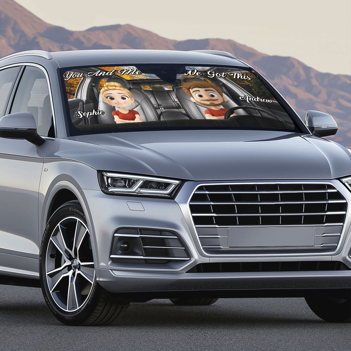 You And Me Got This - Personalized Custom Car Sunshade