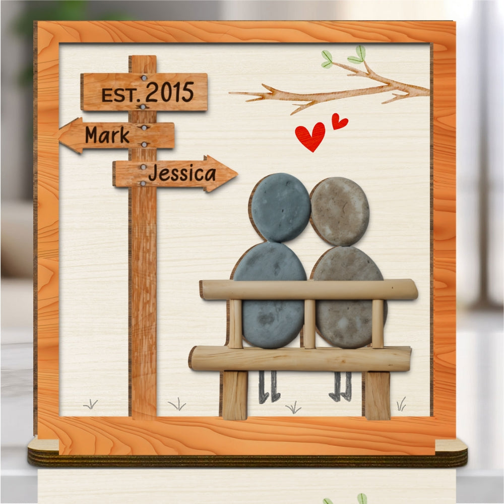 I Need You Because I Love You - Personalized Custom 2-Layer Wood Plaque With Flat Base