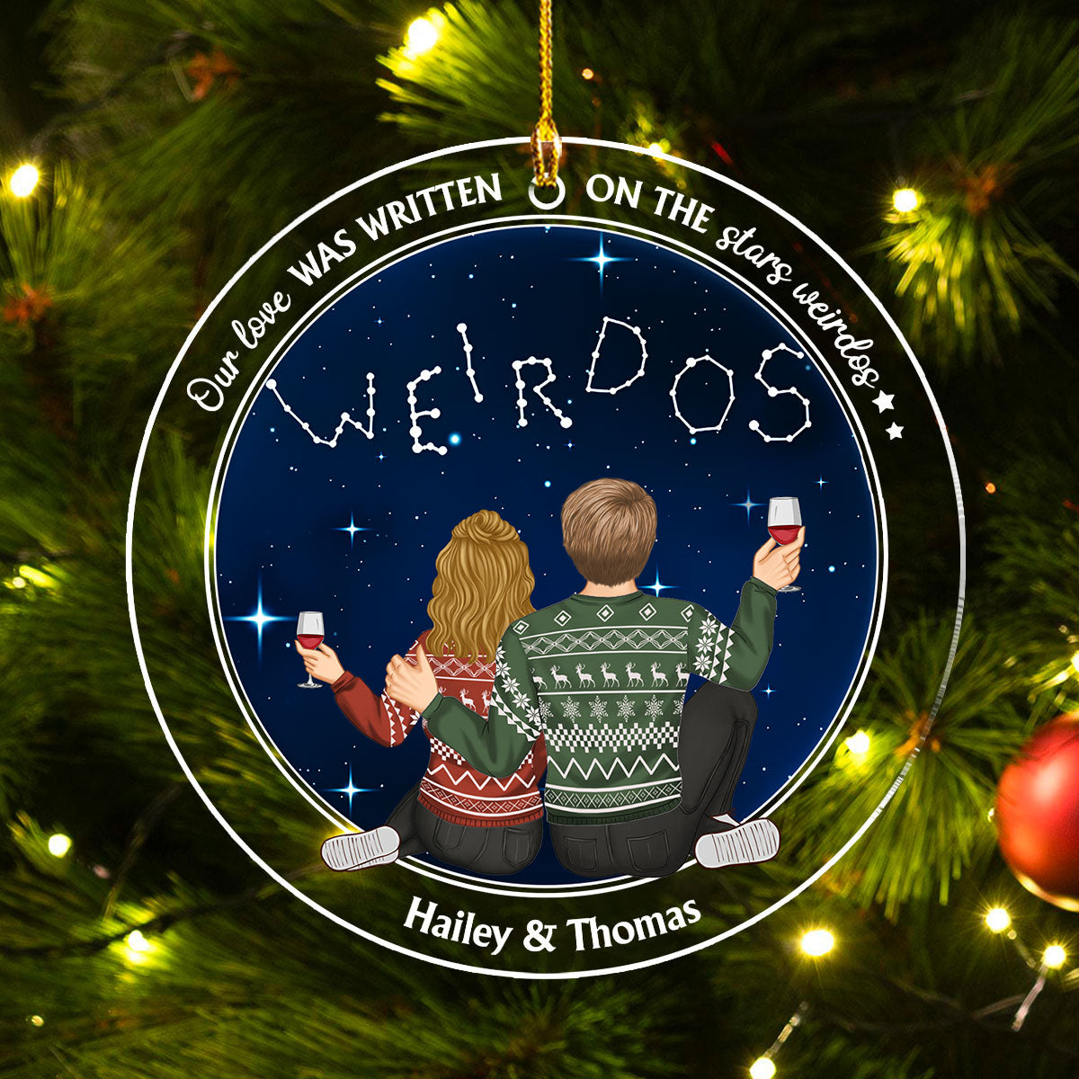 On The Stars Weirdos - Personalized Custom Acrylic Ornament