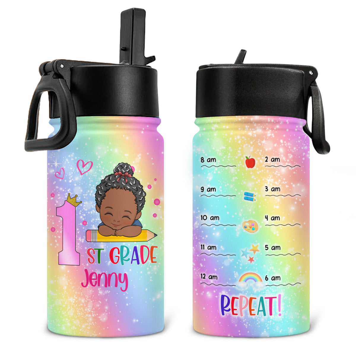 Water Reminder For Kid - Personalized Custom Kids Water Bottle