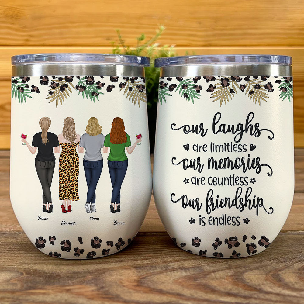 You Make Me Laugh Everyday - Personalized Custom 3D Inflated Effect Wine Tumbler