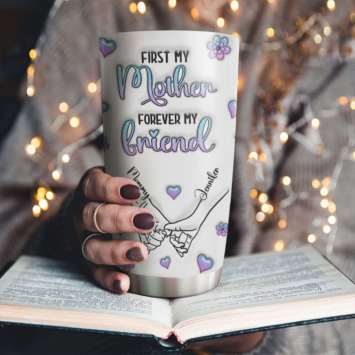 Forever My Friend - Personalized Custom 3D Inflated Effect Tumbler