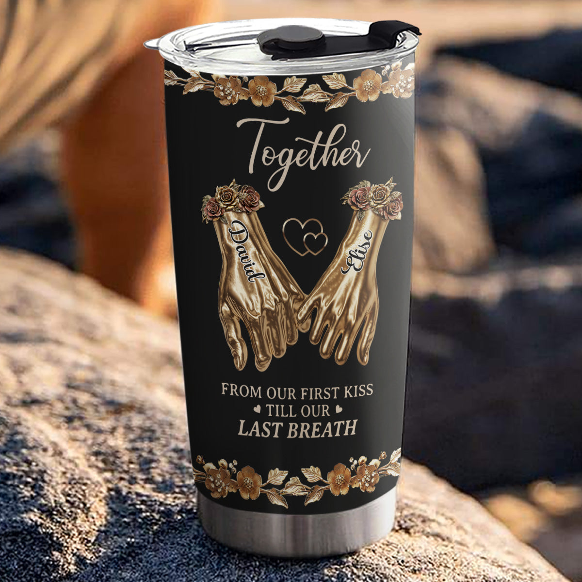 Romantic Anniversary Heart - Personalized Custom Tumbler