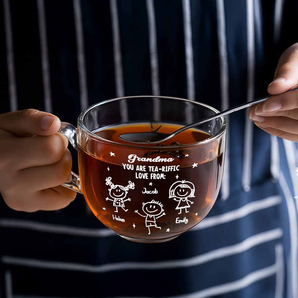 You Are Tea-Riffic - Personalized Custom Glass Tea Cup