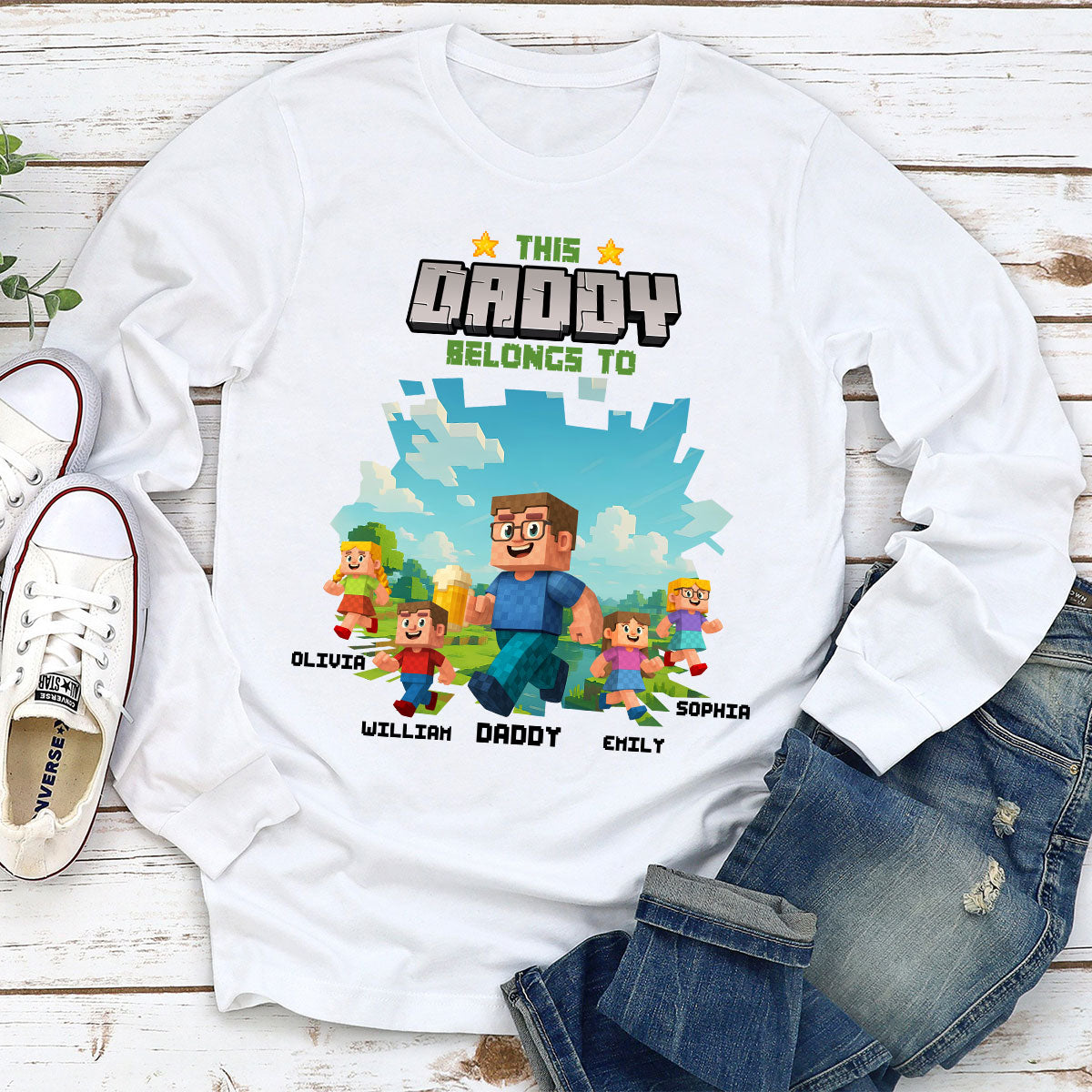 Dad We Belong To You - Personalized Custom Shirt