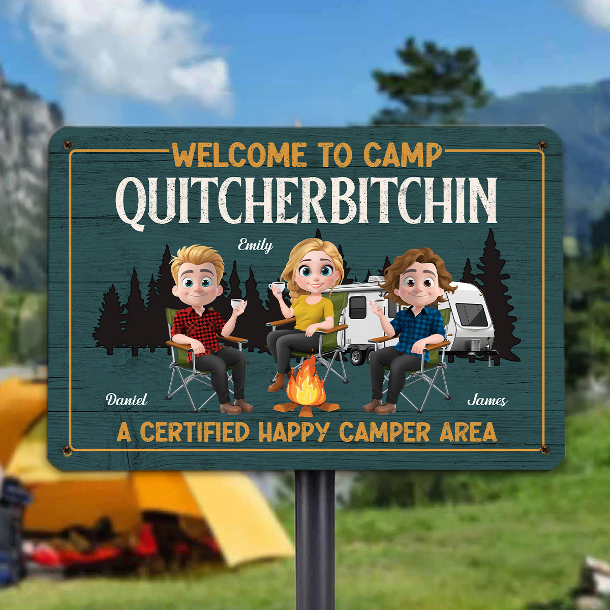 No Whining Is Allowed Here - Personalized Custom Metal Signs